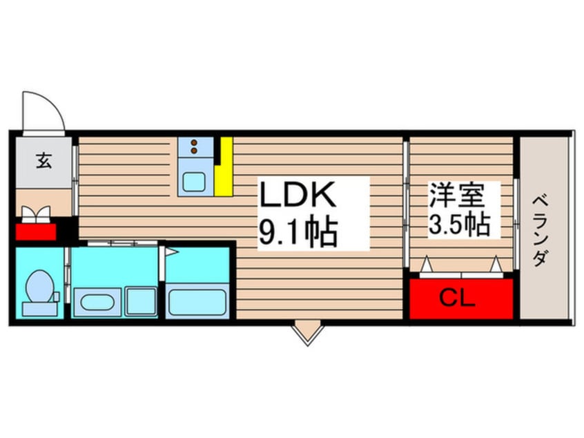 間取図 Bearwood Lakes市川大野