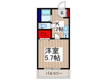 間取図 メゾンヒル狭山