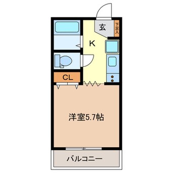 間取図 メゾンヒル狭山