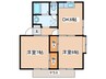 ハイツ鈴 2DKの間取り