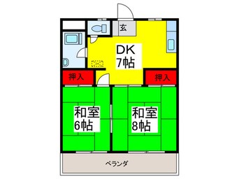 間取図 栄コ－ポ