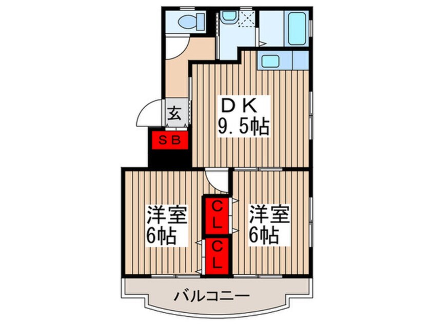 間取図 エクスパルＫＭ