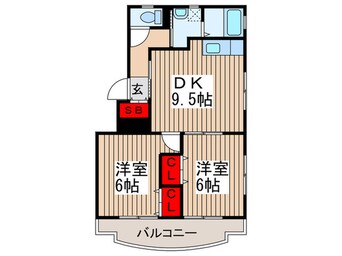 間取図 エクスパルＫＭ