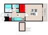エスポワール扇 1Kの間取り
