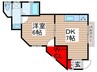 フォルムイノハナ 1DKの間取り