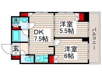 間取図 ルーブル西新井(401)