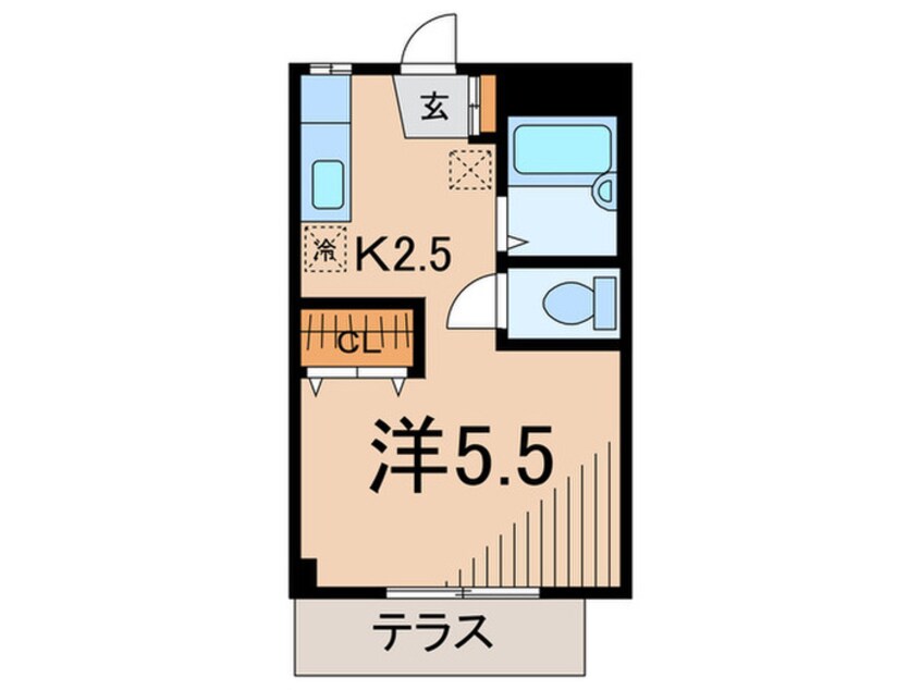 間取図 メゾンド・フロ－ラ