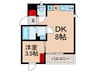 ラ・メゾンデュボヌール新大塚 1DKの間取り