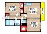 パストラルソフィア 2DKの間取り