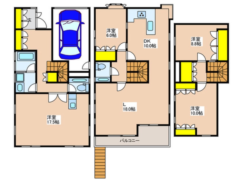 間取図 国分寺市富士本１丁目戸建住宅