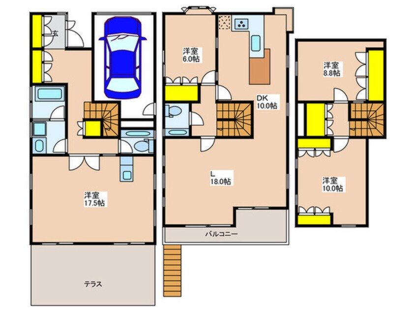 間取図 国分寺市富士本１丁目戸建住宅