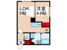 エルファーロ日暮里 1LDKの間取り