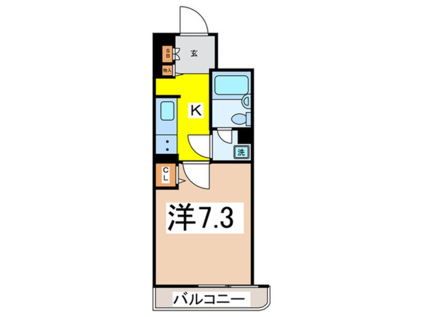 間取図 コスモ千早町