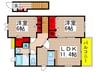 アゴラⅡ 2LDKの間取り