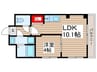 プラージュ幕張 1LDKの間取り