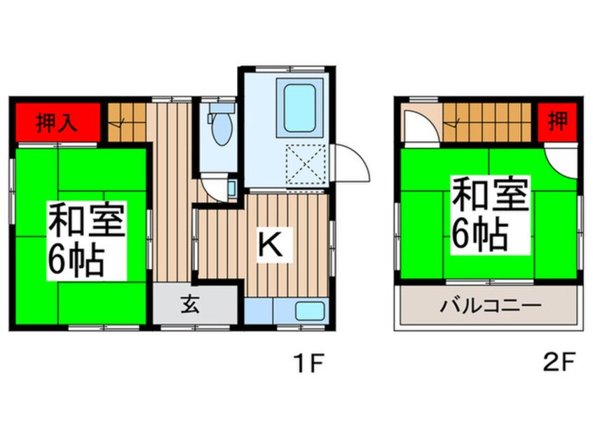 間取図 高木貸家