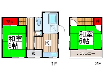 間取図 高木貸家