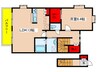 アンソレイユ　弐番館 1LDKの間取り