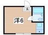 クレール小岩 1Rの間取り