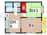 ジュネス 2DKの間取り