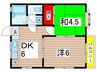 ジュネス 2DKの間取り