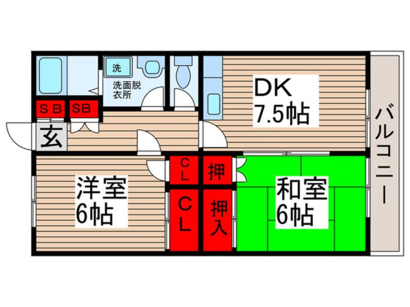 間取図 サンビレッジ
