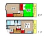メゾンＩＤ壱番館 2DKの間取り