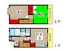 メゾンＩＤ壱番館 2DKの間取り