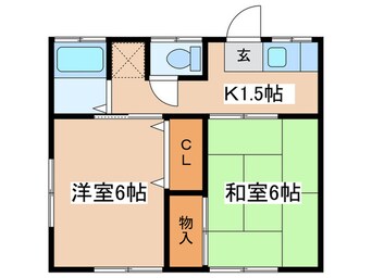 間取図 八坂荘Ⅱ