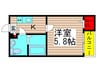 エスカリエ・ルージュ 1Kの間取り