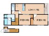 パークレジデンス平和台 2LDKの間取り