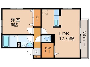 間取図 エ－デルハイムＡＢ(B棟)