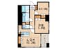 フォレストビュー護国寺 1LDK+Sの間取り
