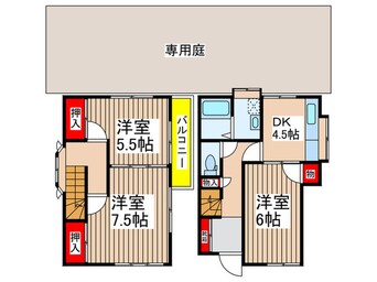 間取図 朝霞市幸町一丁目貸家