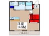 アヴィル旭町Ⅱ 1Rの間取り