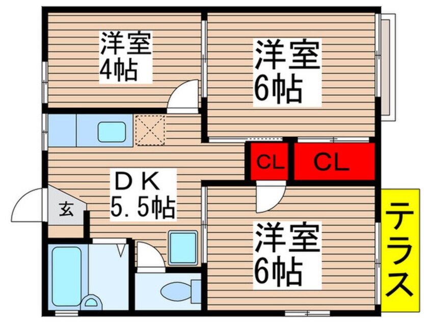 間取図 リンドフィ－ルド