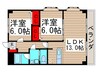 ガ－デンアネックス 2LDKの間取り