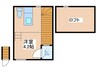 フロイデ阿佐ヶ谷 1Rの間取り