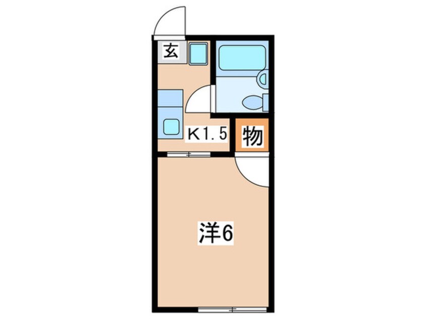 間取図 シティハイム中田Ａ