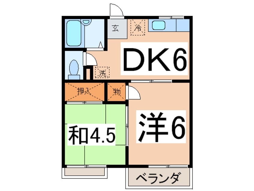 間取図 リヴェ－ルＫ２