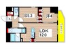 N′sパークレジデンス森下 1LDK+Sの間取り
