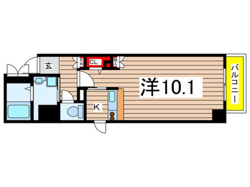 間取図 コンフォ－ト両国