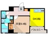 ラクラス田原町 1DKの間取り