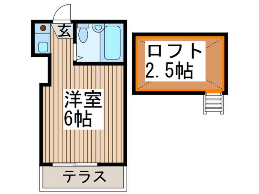 間取図 サンわらびハイム