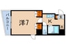 リンクウエスト 1Kの間取り
