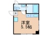 OvestⅡ 1Rの間取り