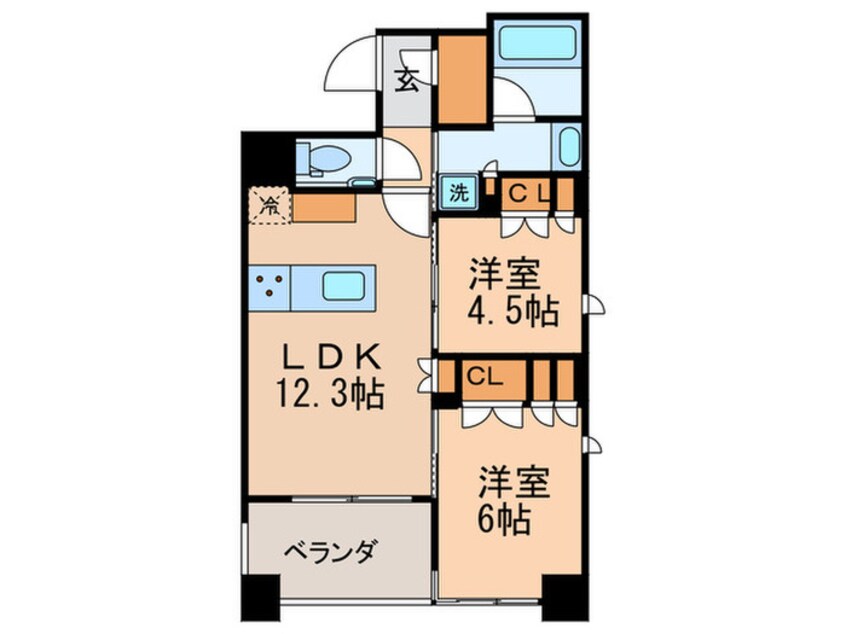 間取図 オーパスレジデンス銀座イースト