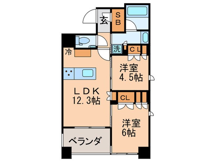 間取り図 オーパスレジデンス銀座イースト