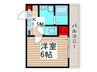ドゥミエ－ル・ソフィア 1Kの間取り