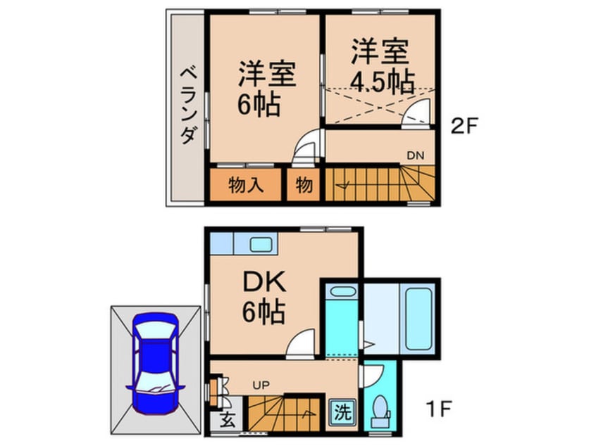 間取図 テラスハウス石井